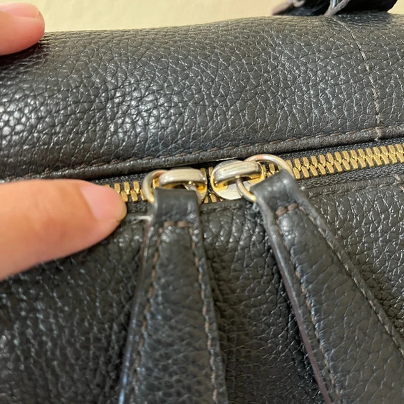 MCM BLACK LEATHER HANDBAG - Picture 8 of 10